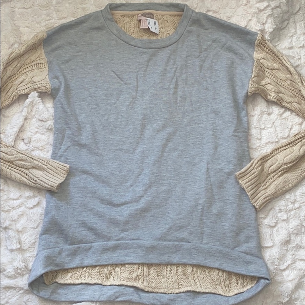 Forever 21 cable knit sweatshirt